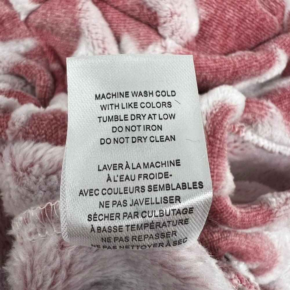 Barkley & Finn Soft Fuzzy Fleece Hooded Dog Pajamas Pink with Stars PomPom Small